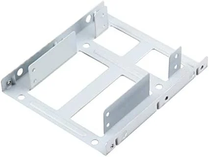 تبدیل کننده هارد دیسک آلومینیومی 2.5 اینچی SSD HDD به براکت رک آداپتور سینی درایو 3.5 اینچی به همراه 12 پیچ