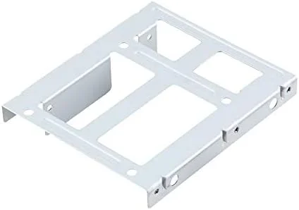 تبدیل کننده هارد دیسک آلومینیومی 2.5 اینچی SSD HDD به براکت رک آداپتور سینی درایو 3.5 اینچی به همراه 12 پیچ