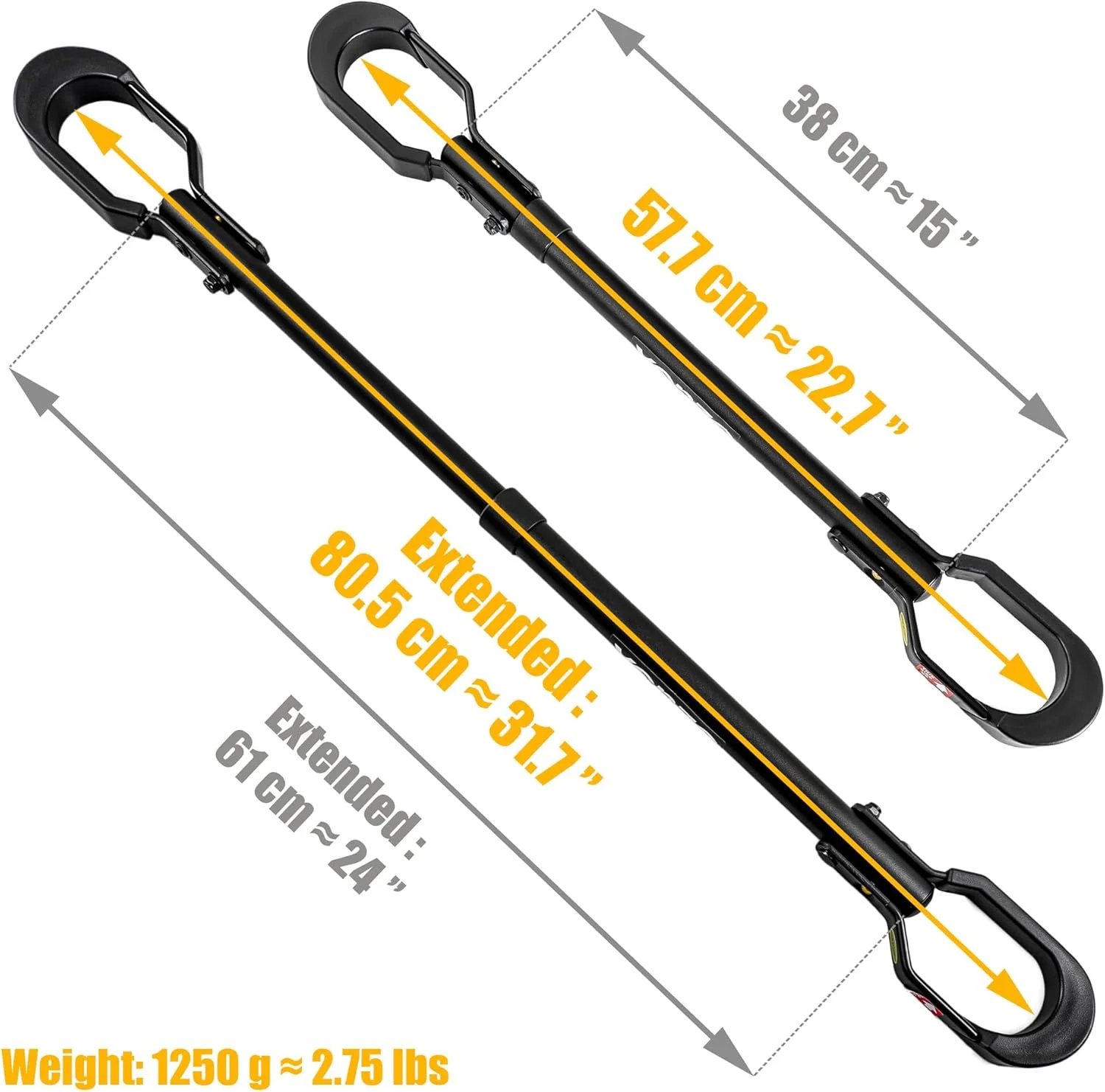 آداپتور میله بالایی دوچرخه قابل تنظیم برای باربند خودرو یا پایه نگهداری خانگی - مناسب برای دوچرخه های سایز کوچک، دوچرخه های جاده ای و کوهستانی با ظرفیت 15 کیلوگرم