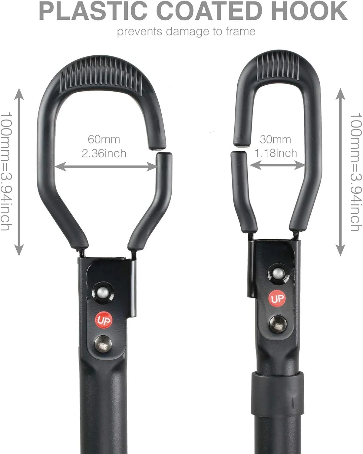 آداپتور میله بالایی دوچرخه قابل تنظیم برای باربند خودرو یا پایه نگهداری خانگی - مناسب برای دوچرخه های سایز کوچک، دوچرخه های جاده ای و کوهستانی با ظرفیت 15 کیلوگرم