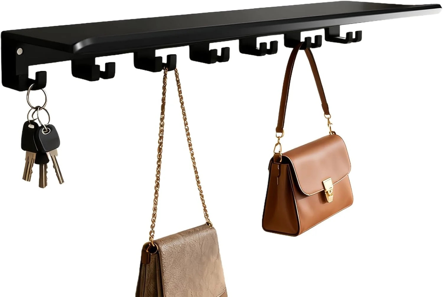 شلف دیواری شناور، قفسه نگهدارنده برای دیوار | آداپتورها و بست آویز، برای تمرینات ورزشی، باشگاه خانگی، حمام، اتاق خواب، سرویس بهداشتی