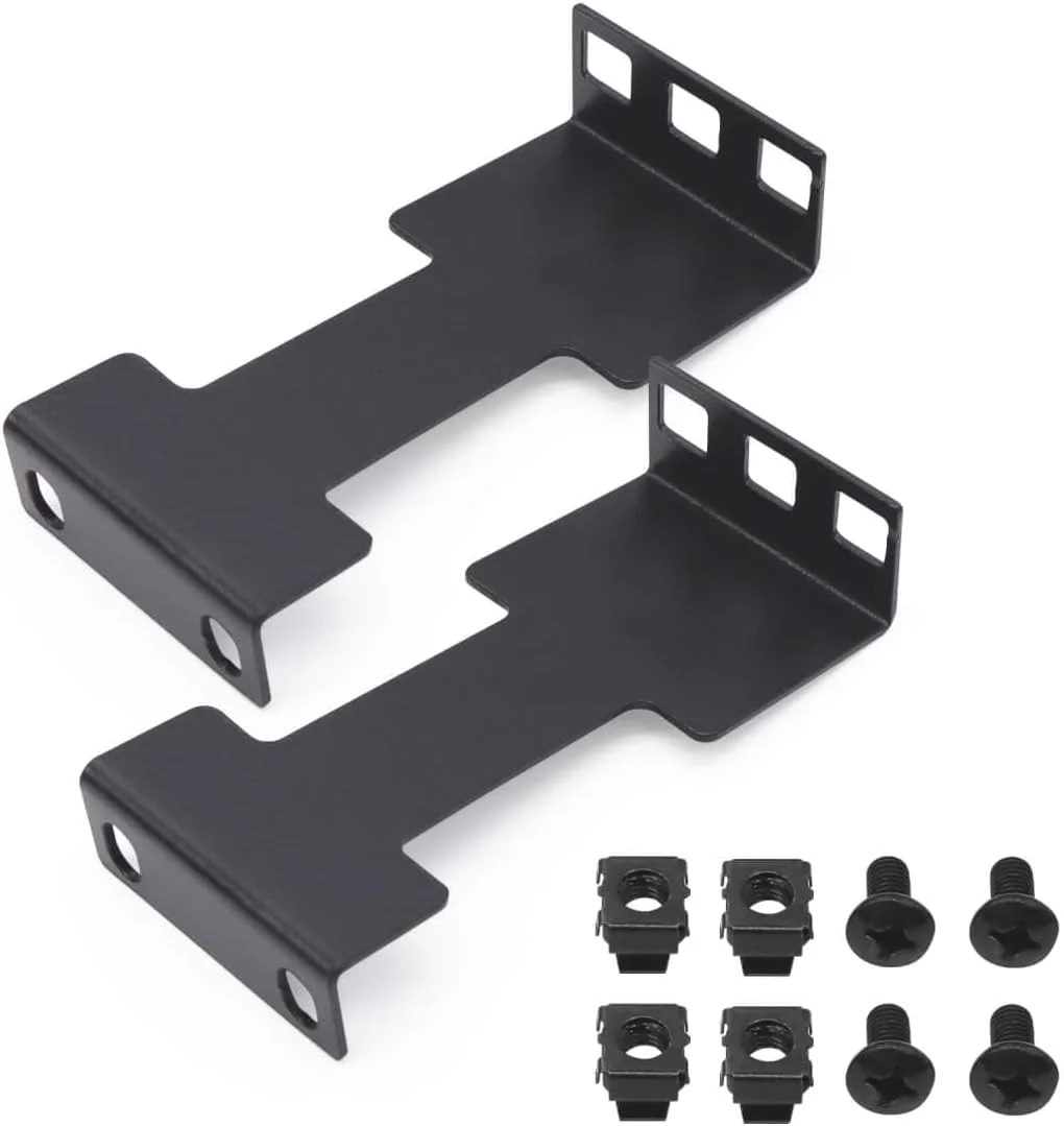 افزایش دهنده عمق رک سرور 1U، افزایش عمق 44.45 میلی متر، افزایش دهنده رک شبکه، کیت آداپتور رک فرورفته برای 1U