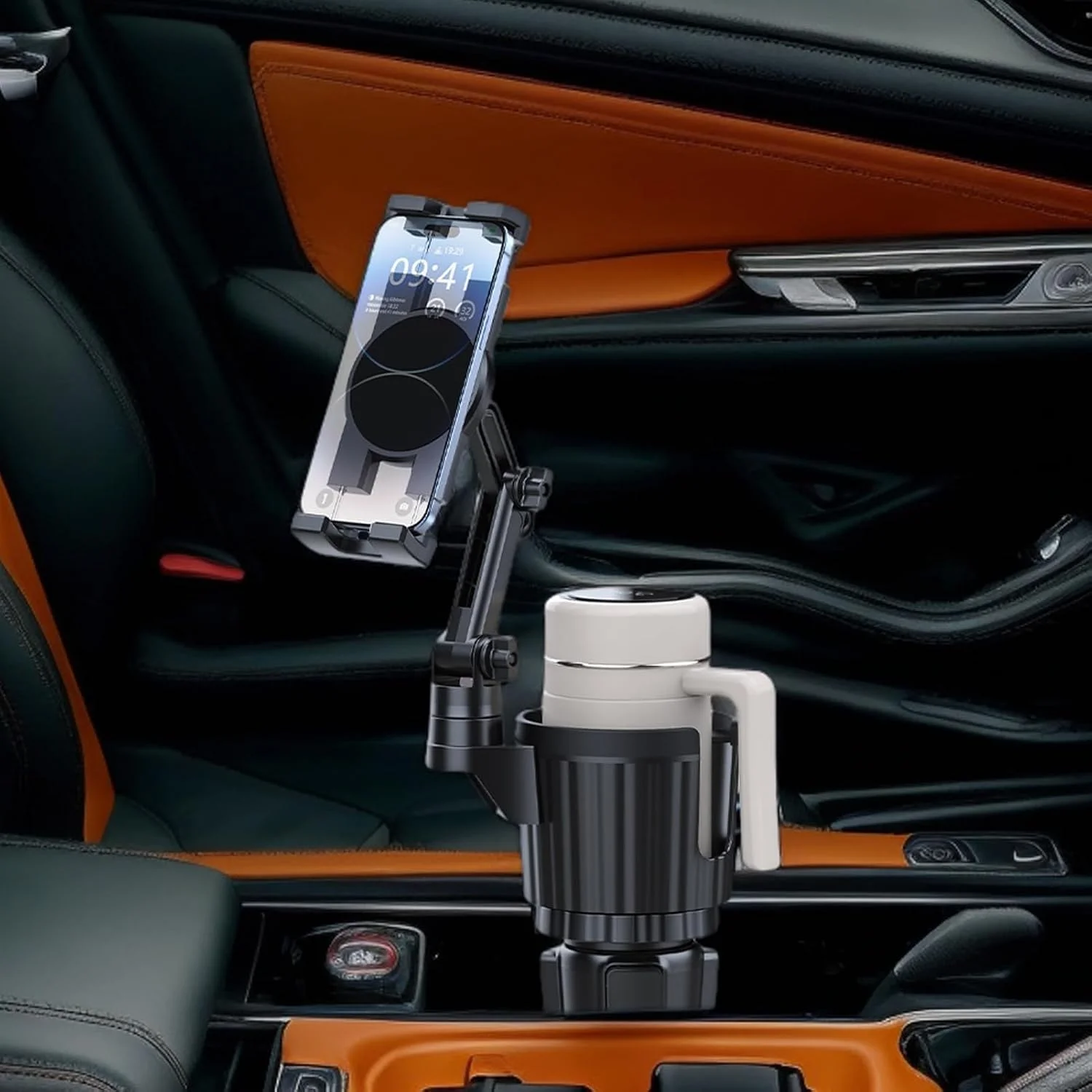 نگهدارنده تلفن همراه لیوانی برای خودرو، گسترش دهنده لیوان خودرو 2 در 1 با آداپتور قفسه نوشیدنی، سازگار با اکثر تلفن های هوشمند و بطری های آب نگهدارنده تلفن همراه لیوانی برای خودرو، گسترش دهنده لیوان خودرو 2 در 1 با آداپتور قفسه نوشیدنی، سازگار با اکثر تلفن های هوشمند و بطری های آب