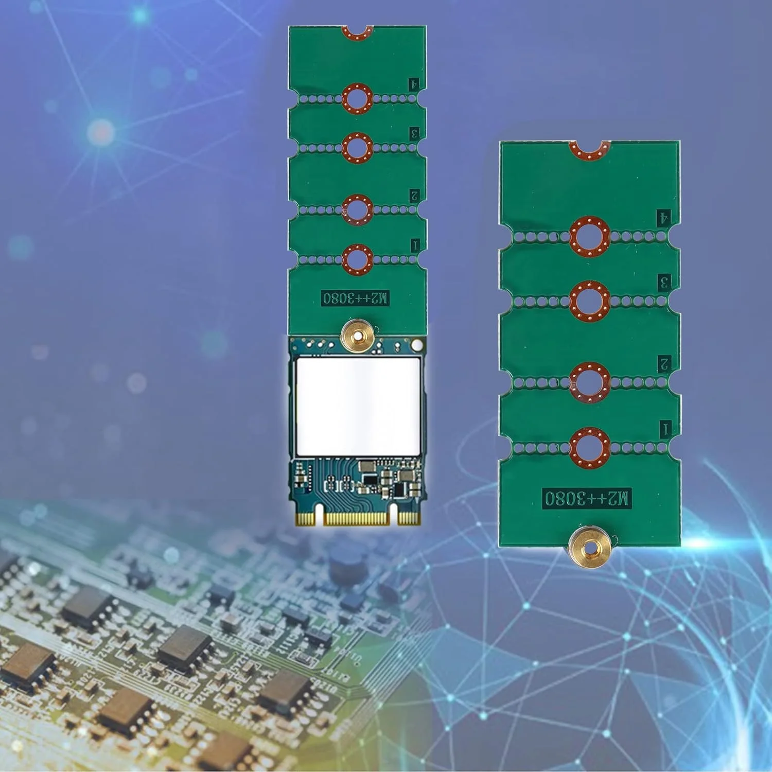 آداپتور درایو NGFF M2 کارت انتقال 2242 به 2280 و 2230 به 2280 برد توسعه رک 2230/2242/2260 NGFF برای آداپتور SSD M.2 M2 Ngff