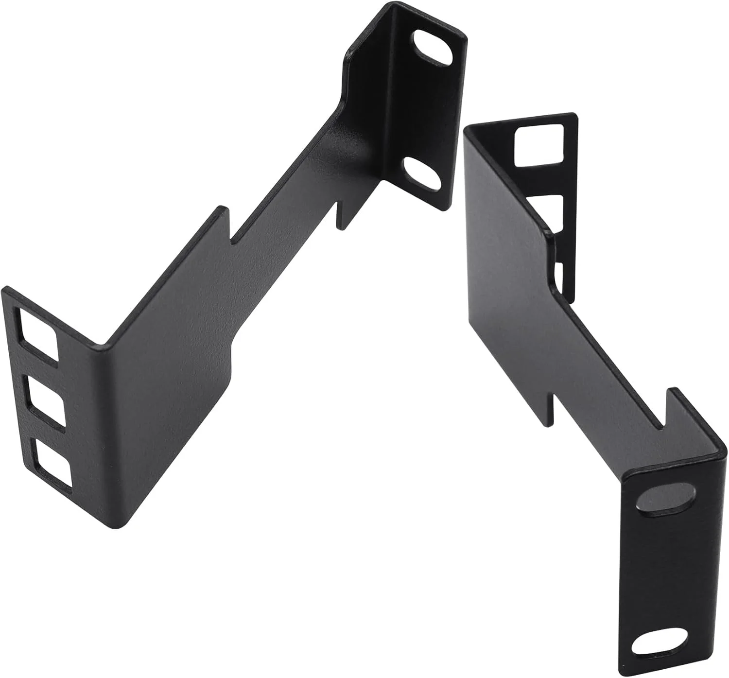 افزایش دهنده عمق رک سرور 1U، افزایش عمق 44.45 میلی متر، افزایش دهنده رک شبکه، کیت آداپتور رک فرورفته برای رک 1U، مشکی