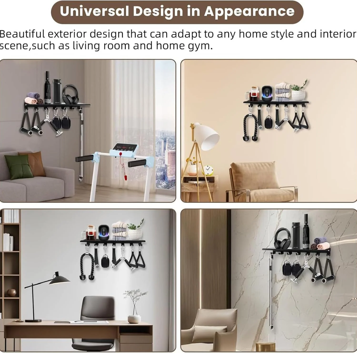 شلف دیواری شناور، قفسه نگهدارنده برای دیوار | آداپتورها و بست آویز، برای تمرینات ورزشی، باشگاه خانگی، حمام، اتاق خواب، سرویس بهداشتی شلف دیواری شناور، قفسه نگهدارنده برای دیوار | آداپتورها و بست آویز، برای تمرینات ورزشی، باشگاه خانگی، حمام، اتاق خواب، سرویس بهداشتی