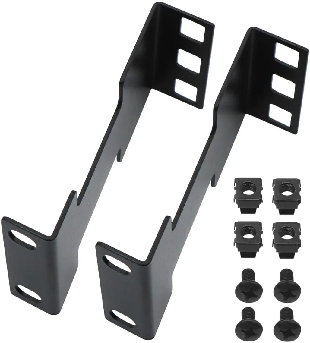 افزایش دهنده عمق رک سرور 1U، افزایش عمق 44.45 میلی متر، افزایش دهنده رک شبکه، کیت آداپتور رک فرورفته برای 1U