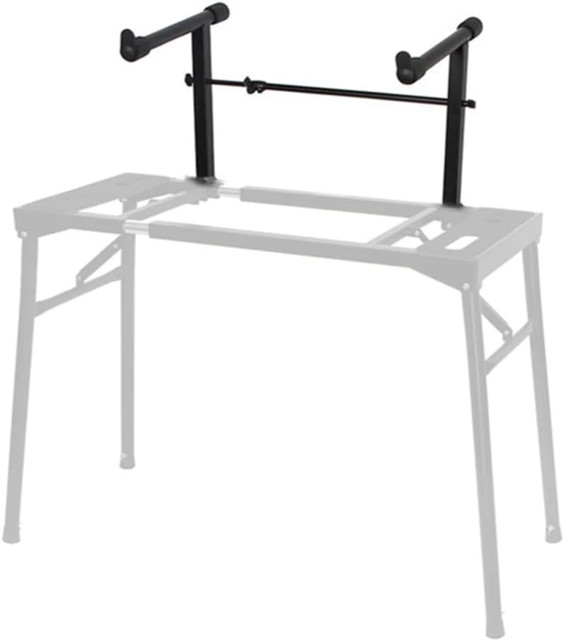 طبقه دوم یونیورسال برای پایه کیبورد، آداپتور توسعه دهنده پایه کیبورد با عرض قابل تنظیم، طبقه دوم برای پیانو الکترونیکی، نگهدارنده قفسه پایه کیبورد لوازم جانبی آلات موسیقی