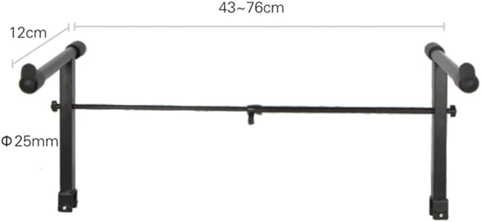 طبقه دوم یونیورسال برای پایه کیبورد، آداپتور توسعه دهنده پایه کیبورد با عرض قابل تنظیم، طبقه دوم برای پیانو الکترونیکی، نگهدارنده قفسه پایه کیبورد لوازم جانبی آلات موسیقی