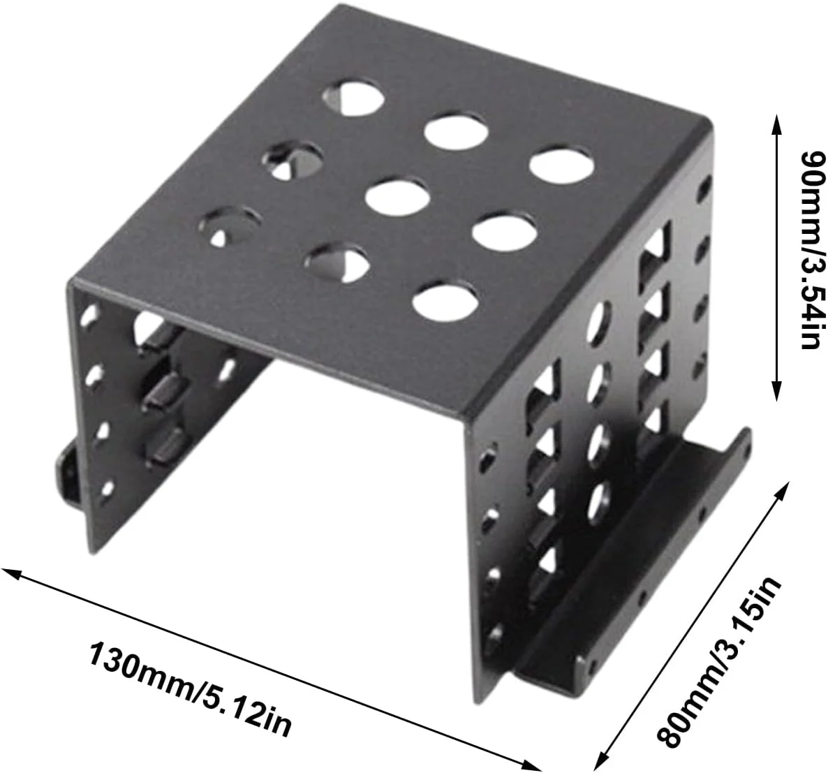 محفظه هارد دیسک | لوازم جانبی هارد دیسک کامپیوتر 2.5 اینچی به 3.5 اینچی - آداپتور پشته ای ضد ضربه برای ایستگاه اتصال، گسترش لپ تاپ، کامپیوتر خانگی و ایستگاه های کاری