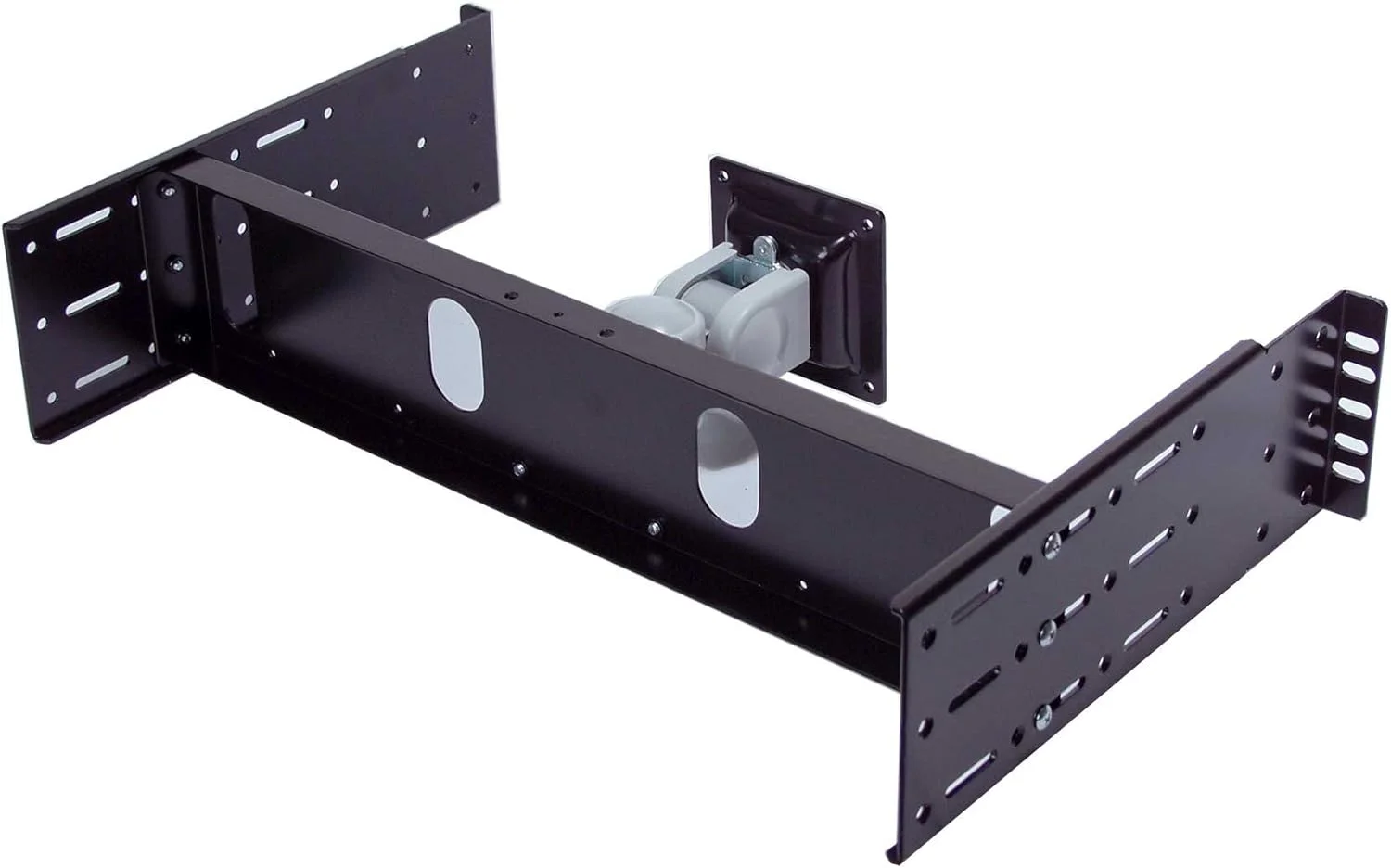 کیت آداپتور نصب مانیتور/تلویزیون LCD با استاندارد VESA مدل RLCD-FRAME2BK12K1، پشتیبانی از مانیتورهای LCD از 15 تا 24 اینچ و مینی کامپیوتر Intel NUC برای نصب در رک 19 اینچی با 2 یا 4 ستون