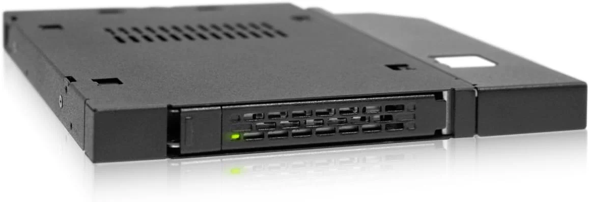 محفظه هارد درایو 2.5 اینچی SATA/SAS ICY DOCK با قابلیت تعویض سریع، آداپتور کدی برای لپ تاپ با درایو Slim ODD یا Slim FDD - مدل ToughArmor MB411SPO-B