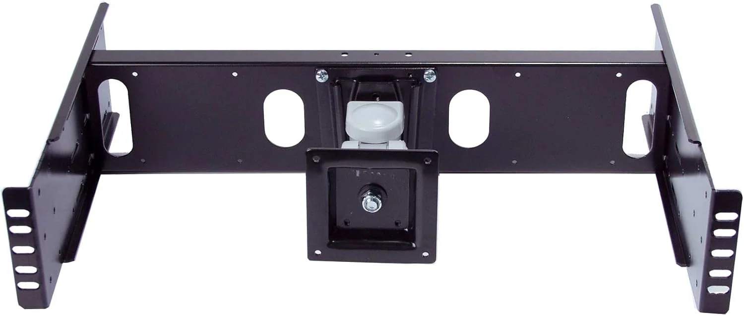 کیت آداپتور نصب مانیتور/تلویزیون LCD با استاندارد VESA مدل RLCD-FRAME2BK12K1، پشتیبانی از مانیتورهای LCD از 15 تا 24 اینچ و مینی کامپیوتر Intel NUC برای نصب در رک 19 اینچی با 2 یا 4 ستون