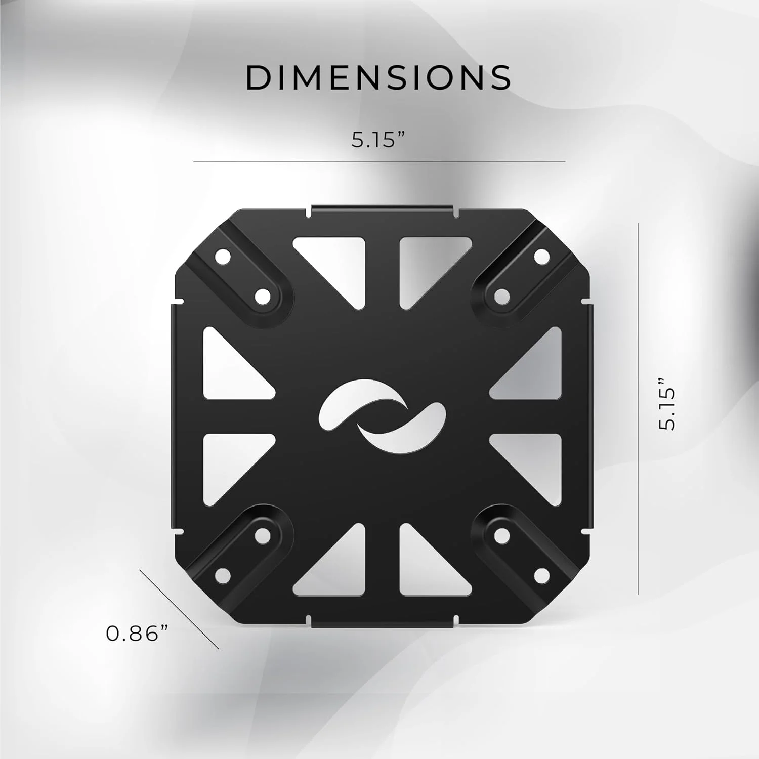 پایه HumanCentric سازگار با مک مینی 2024، آداپتور نصب سفارشی برای دیوار، رک، زیر میز، پشت مانیتور، الگوهای VESA 75x75 میلی‌متر و 100x100 میلی‌متر، با مدل‌های قدیمی‌تر کار نمی‌کند