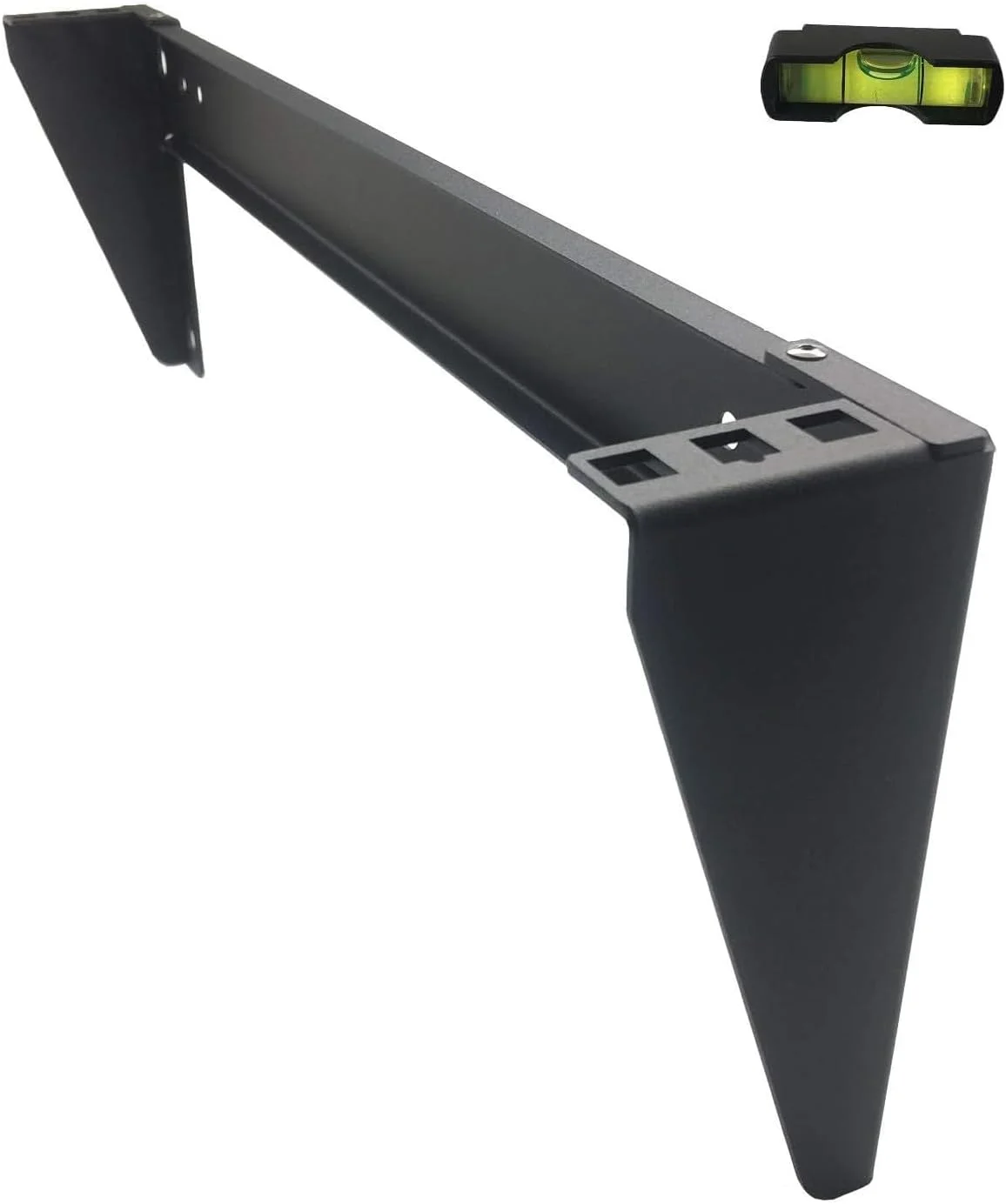 رک دیواری عمودی سنگین 1U 19 اینچی JINGCHENGMEI با قابلیت نصب روی دیوار و تحمل وزن 56 کیلوگرم (MFT-HVWRF1U)