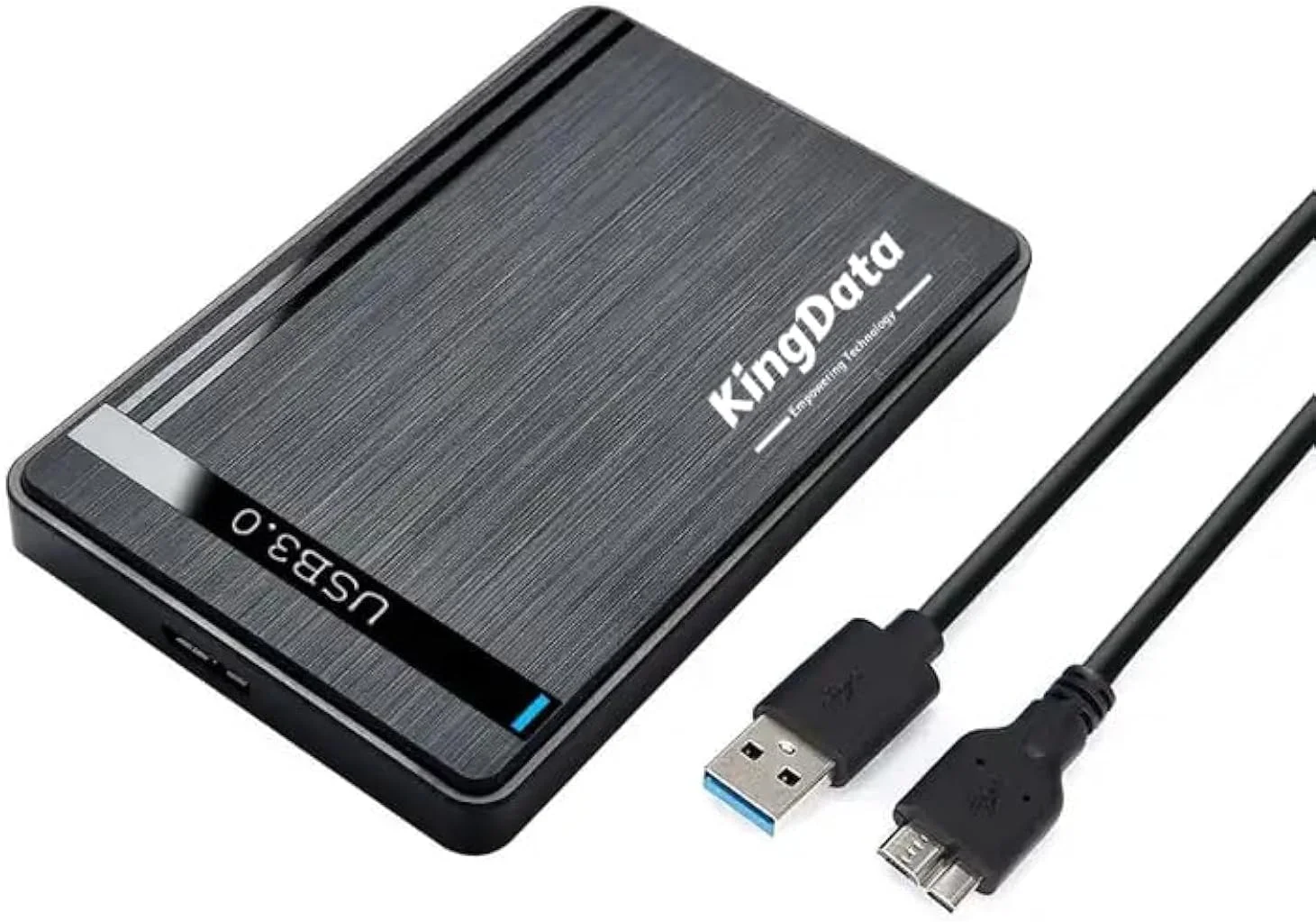 محفظه هارد درایو SSD HDD 2.5 اینچی SATA III USB 3.0، قاب اکسترنال، انتقال سریع داده، شامل کابل UASP، نشانگر LED بدون نیاز به ابزار