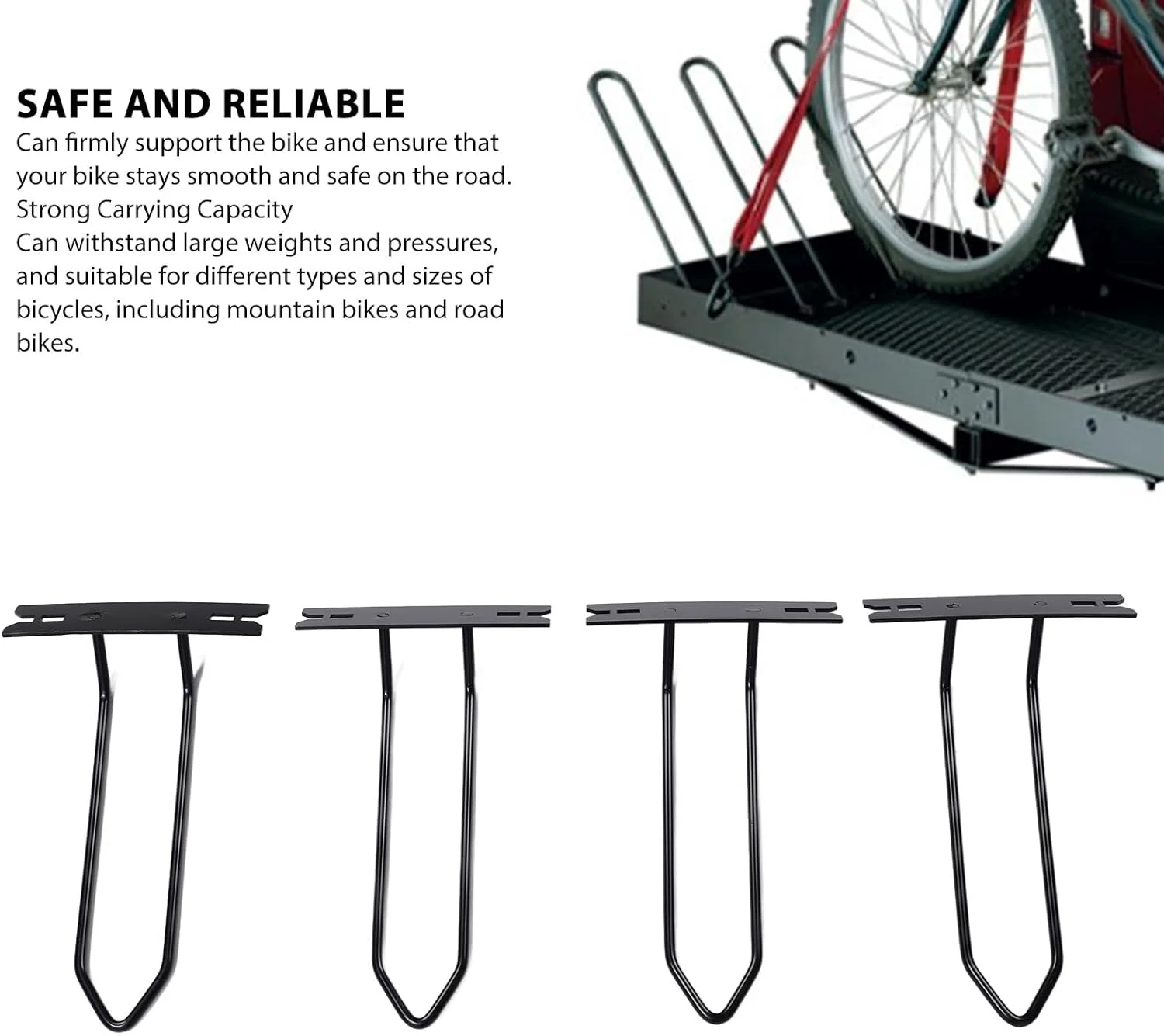 تبدیل کننده باربند دوچرخه KLLJRFW، آداپتور چند منظوره باربند دوچرخه باری، ایمن و قابل اعتماد برای باربندهای دوچرخه باری