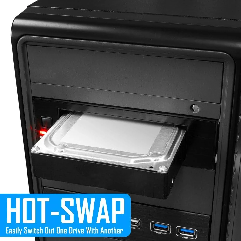 محفظه متحرک تک خلیجی Kingwin برای SSD و HDD های 2.5 تا 3.5 اینچی (KF-255-BK) محفظه متحرک تک خلیجی Kingwin برای SSD و HDD های 2.5 تا 3.5 اینچی (KF-255-BK)