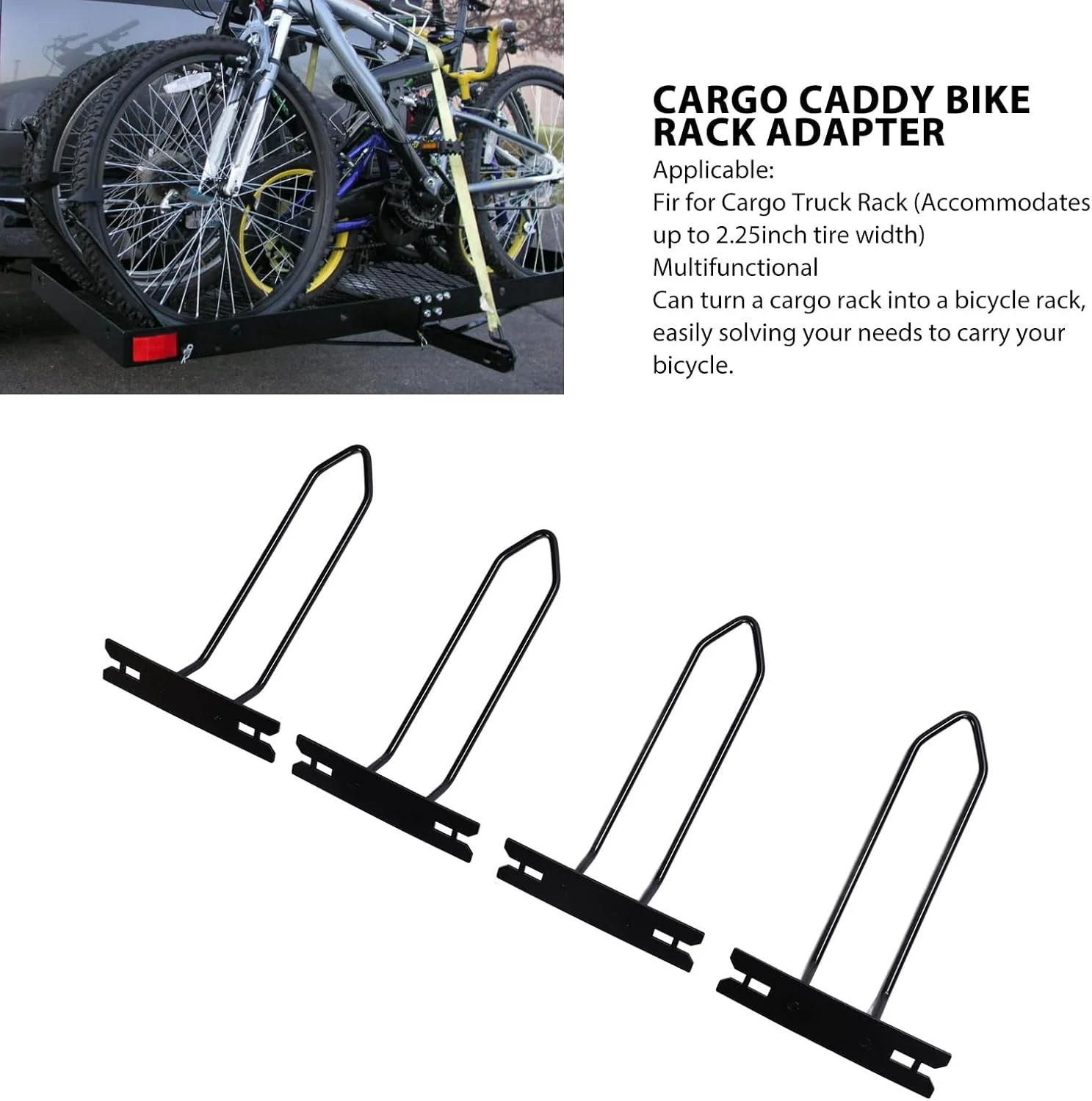 تبدیل کننده باربند دوچرخه KLLJRFW، آداپتور چند منظوره باربند دوچرخه باری، ایمن و قابل اعتماد برای باربندهای دوچرخه باری