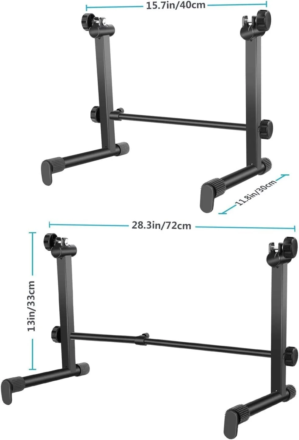 پایه دوم کیبورد موسیقی مایک، آداپتور توسعه جهانی برای پایه کیبورد پیانو الکترونیکی، عرض قابل تنظیم 40-72 سانتی متر