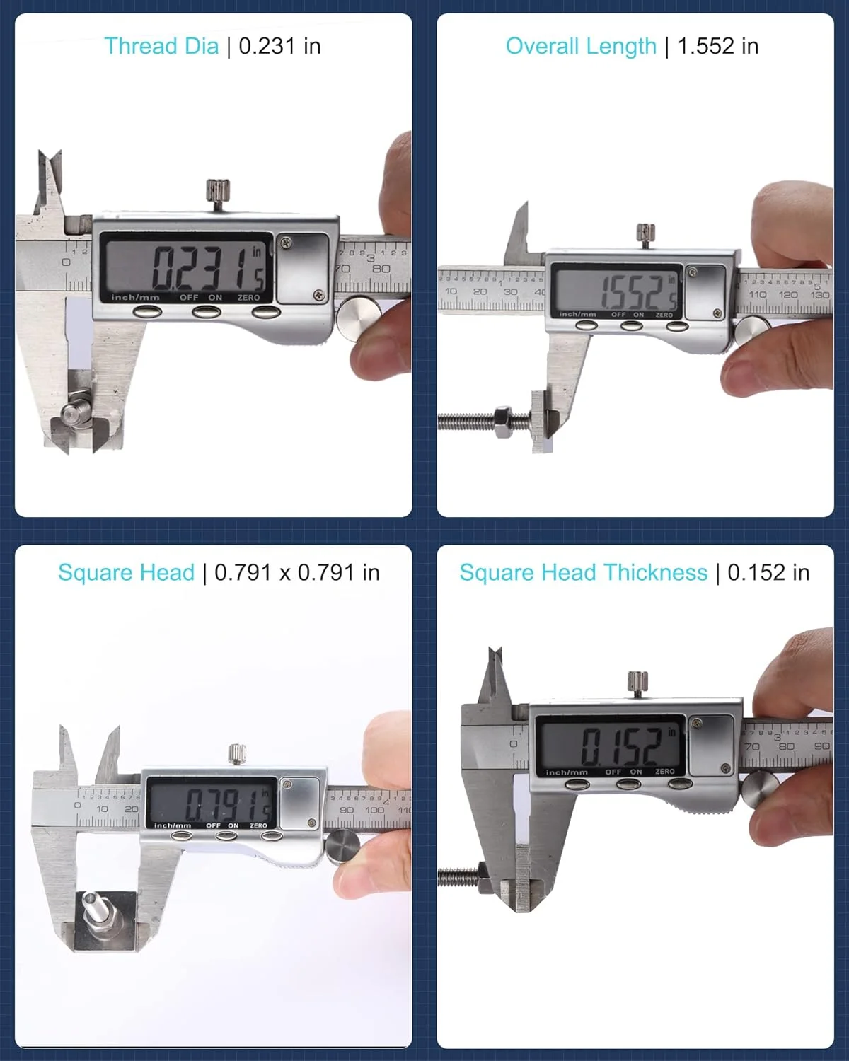 پیچ های T شکل برای میله های باربند سقفی Thule و Yakima، پلتفرم، سبد بار، آداپتور پیچ T شکل استیل ضد زنگ مربعی برای محکم کردن باربند دوچرخه/اسکی/قایق کایاک، پنل خورشیدی، سایبان