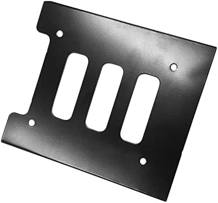 تبدیل کننده فلزی هارد درایو SSD/HDD از 2.5 اینچ به 3.5 اینچ، براکت نصب برای کامپیوتر، مشکی
