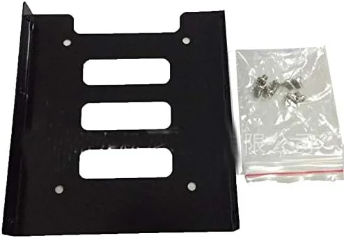 تبدیل کننده فلزی هارد درایو SSD/HDD از 2.5 اینچ به 3.5 اینچ، براکت نصب برای کامپیوتر، مشکی