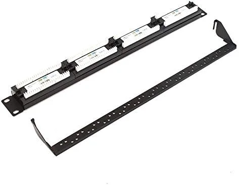 پنل پچ ۲۴ پورت CAT5E کیهنگ شیهویی - 1U برای نصب در رک ۱۹ اینچی - آداپتور کابل شبکه اترنت LAN RJ45 CAT6