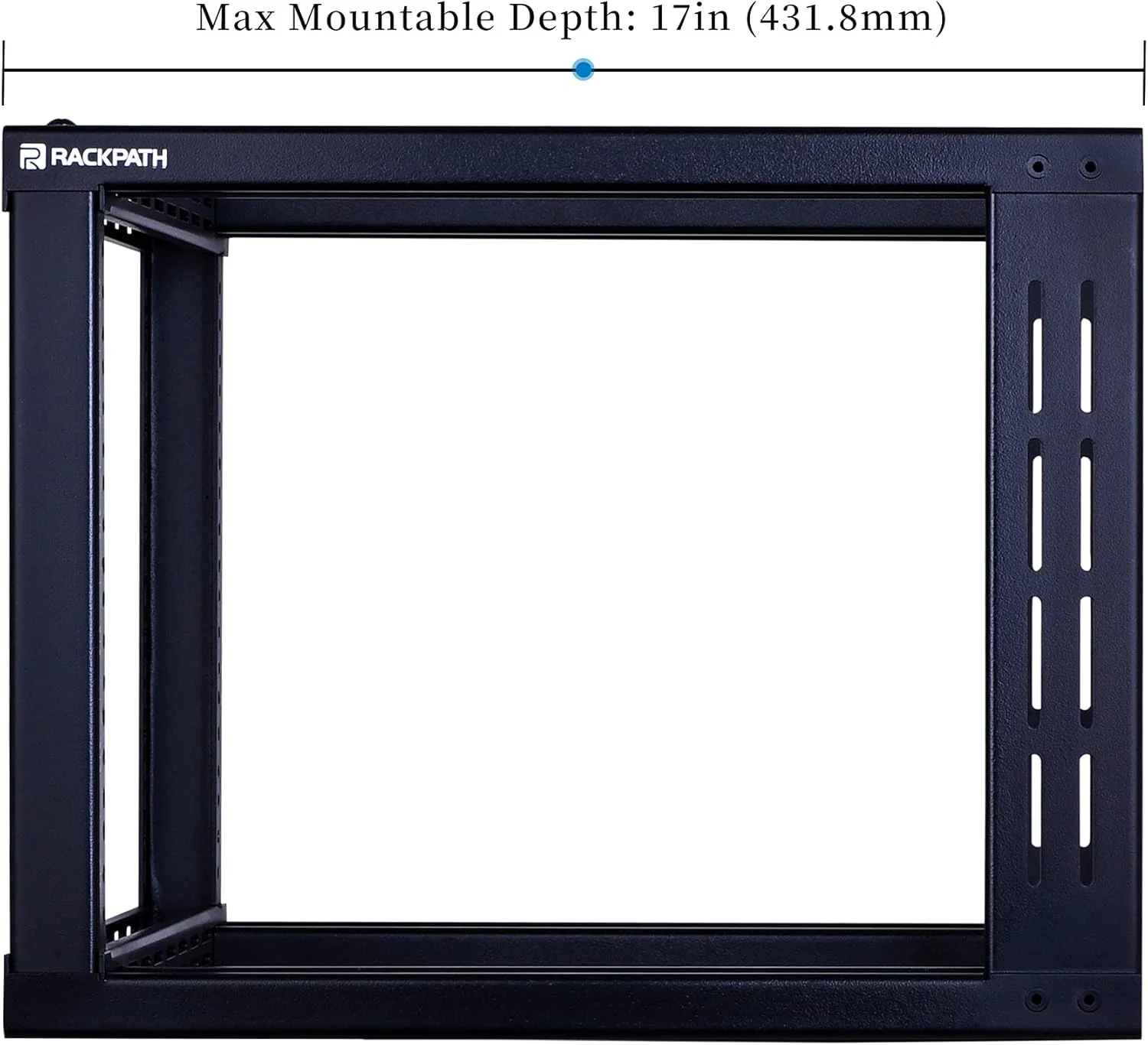 رک دیواری 6 یونیت رک‌پث، فریم باز، مناسب تجهیزات سرور 19 اینچی، مقاوم - عمق 17 اینچ