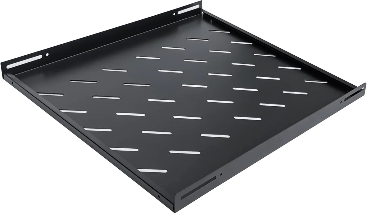 سینی قفسه رک سرور RIVECO، تکیه گاه تهویه دار برای رک و کابینت تجهیزات شبکه 19 اینچی، مشکی