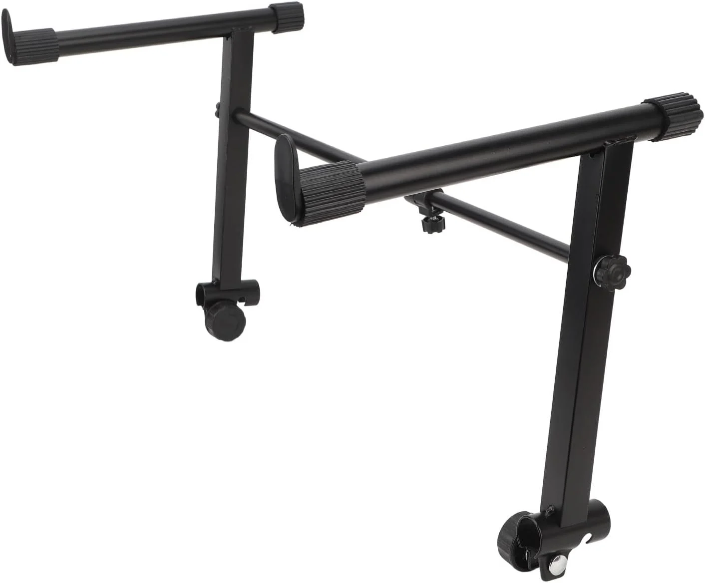 آداپتور افزایش ارتفاع پایه کیبورد RiToEasysports، پایه کیبورد پیانوی الکترونیکی L شکل، دو طبقه، با قابلیت تنظیم عرض 42 تا 75 سانتی متر