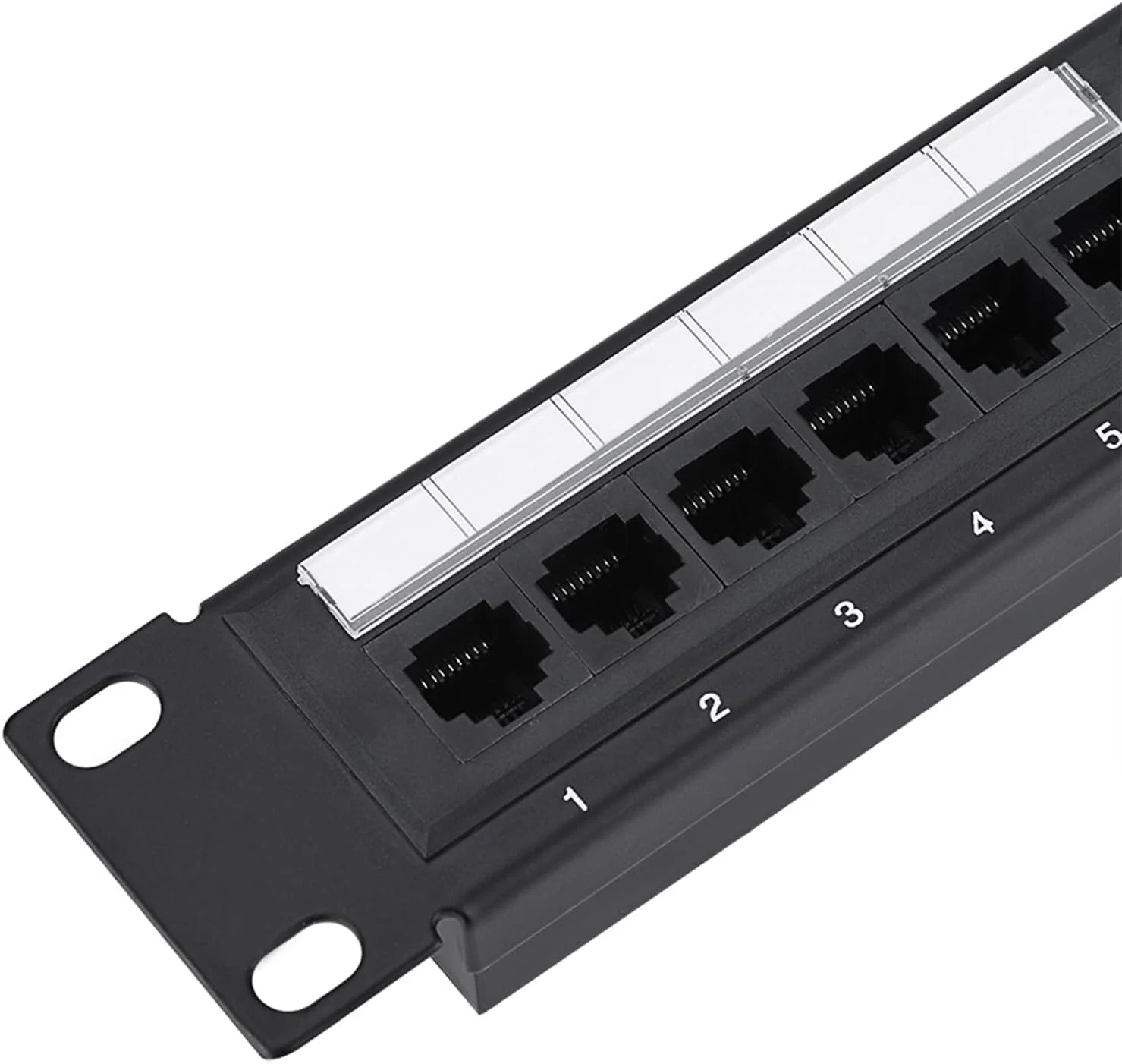 پنل پچ 24 پورت CAT6 RiToEasysports، براکت نصب دیواری رک کابل برای کابل، صرفه جویی در فضا و ایمن برای استفاده در خانه، فلز + پلاستیک، مشکی