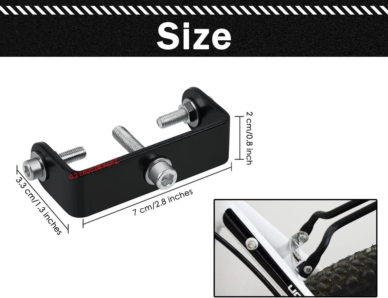 آداپتور نصب باربند عقب دوچرخه آداپتور نصب باربند عقب دوچرخه