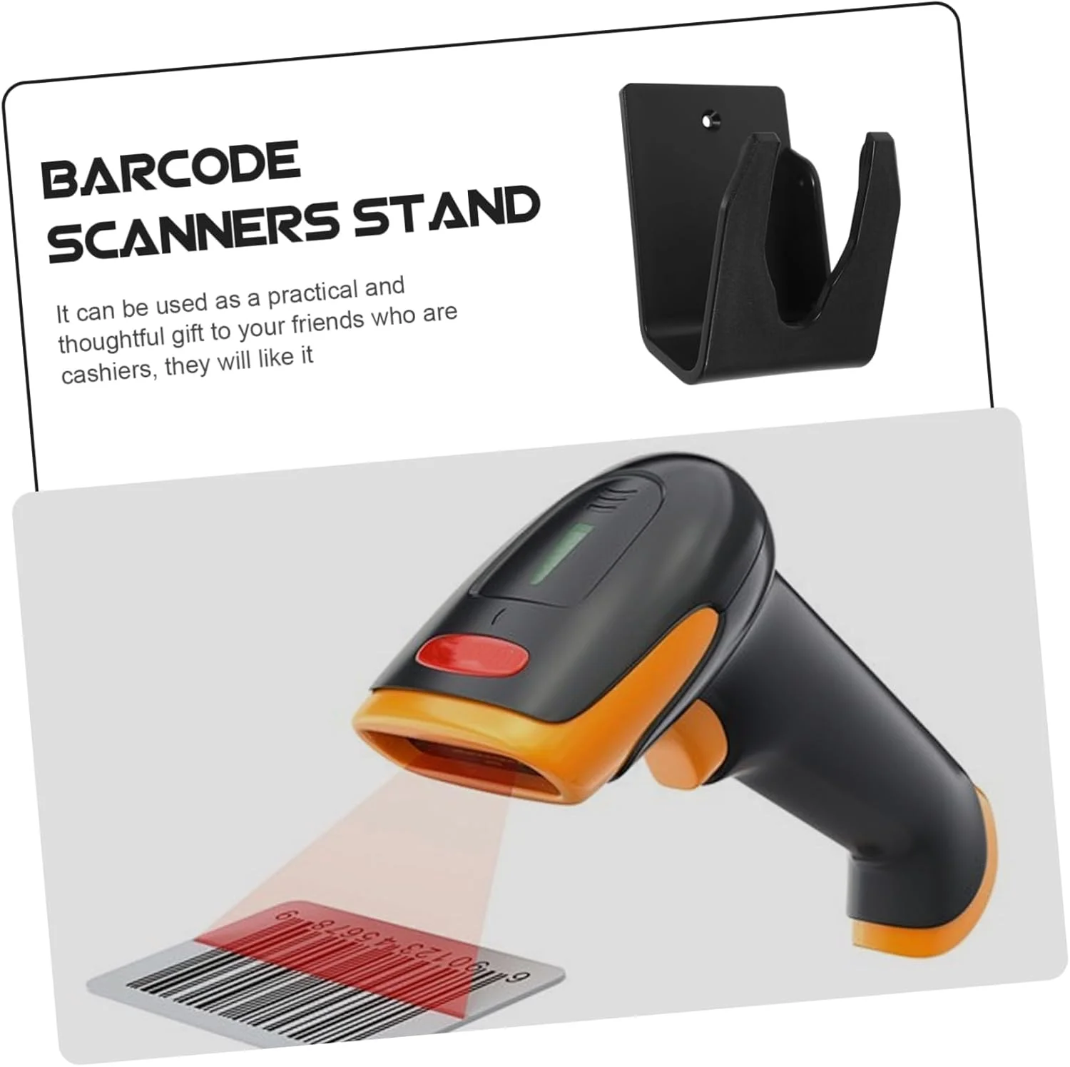 یک عدد پایه اسکنر، نگهدارنده کارتخوان، پایه اسکنر عمومی، آویز بارکدخوان، قفسه، نگهدارنده اسکن بارکد، نگهدارنده پلاستیکی HOODANCOS