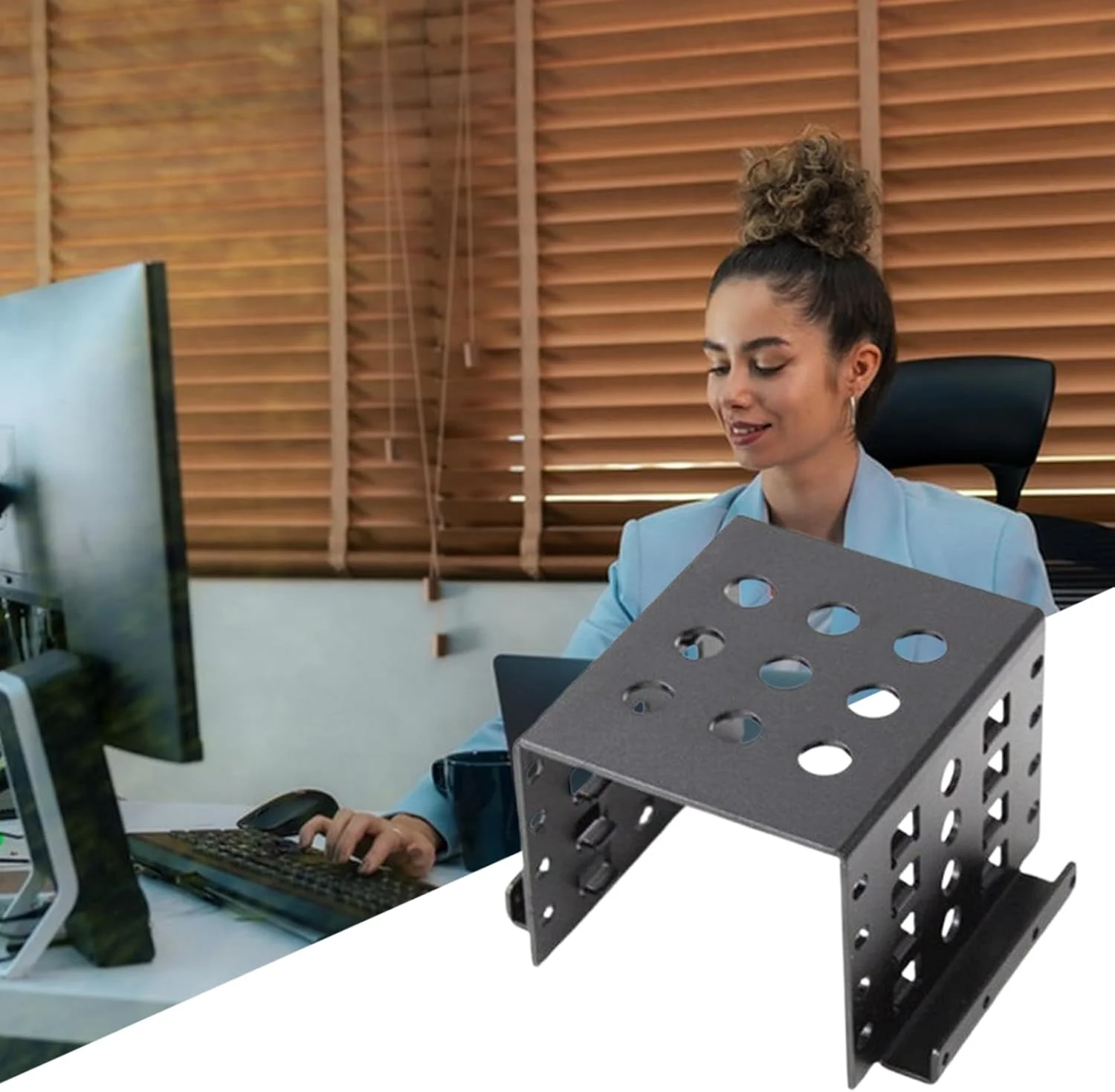 محفظه هارد دیسک، تبدیل کننده هارد دیسک 2.5 اینچی به 3.5 اینچی | آداپتور پشته ای ضد ضربه برای گسترش ایستگاه داکینگ، لپ تاپ، کامپیوتر خانگی و ایستگاه های کاری محفظه هارد دیسک، تبدیل کننده هارد دیسک 2.5 اینچی به 3.5 اینچی | آداپتور پشته ای ضد ضربه برای گسترش ایستگاه داکینگ، لپ تاپ، کامپیوتر خانگی و ایستگاه های کاری