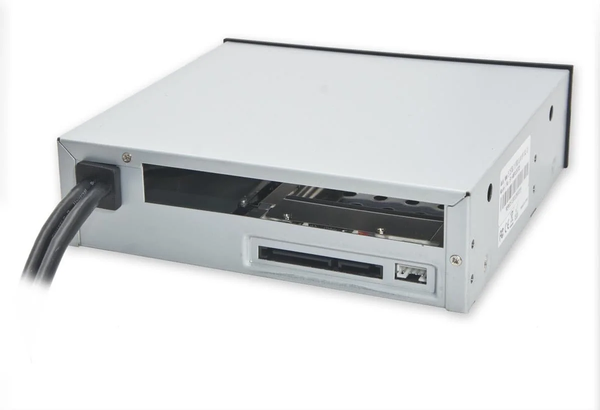 آداپتور سایبا 5.25 اینچی برای درایو نوری باریک، رک بدون سینی 2.5 اینچی برای هارد دیسک HDD SSD، هاب USB - SY-MRA55005