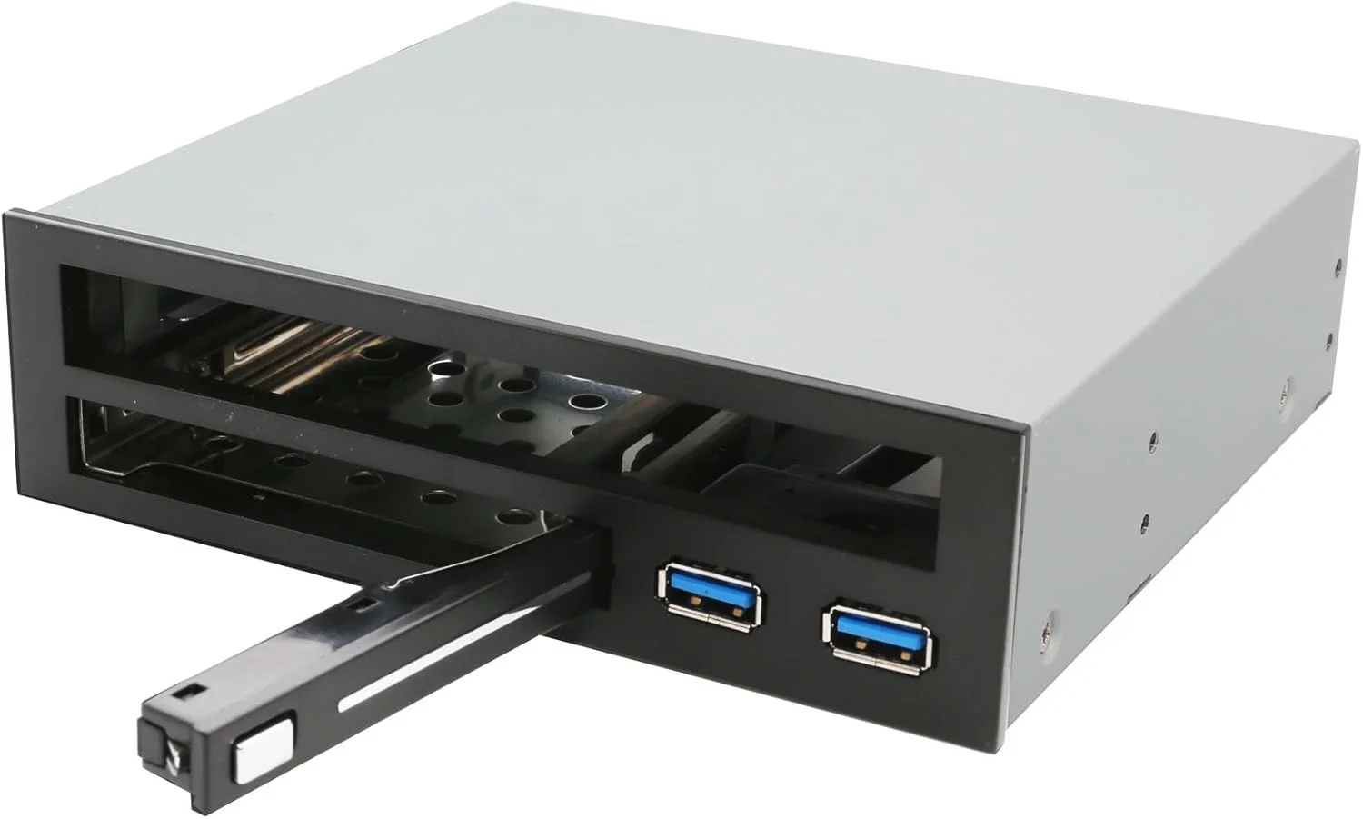 آداپتور سایبا 5.25 اینچی برای درایو نوری باریک، رک بدون سینی 2.5 اینچی برای هارد دیسک HDD SSD، هاب USB - SY-MRA55005