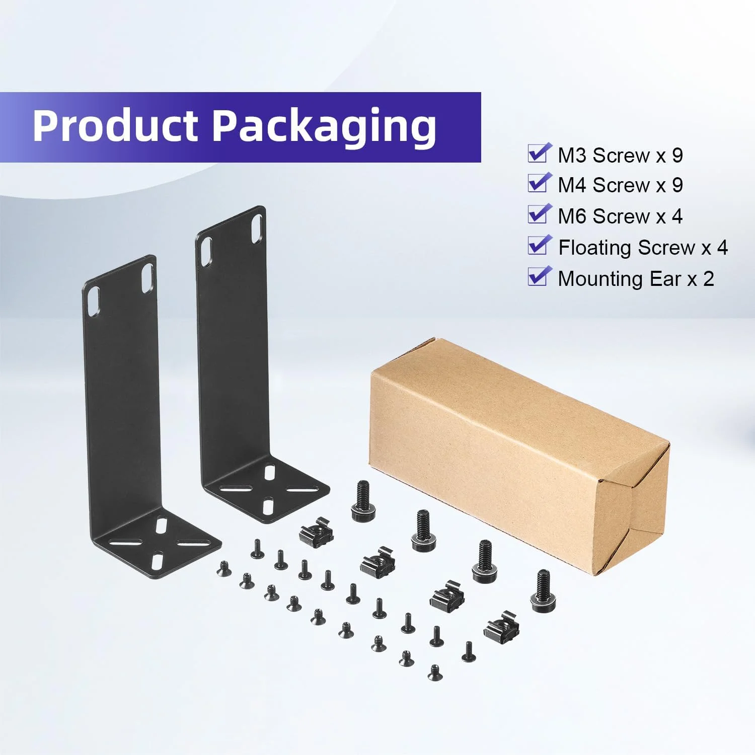 کیت نصب رک برای سوئیچ های 22 سانتی متری، گوش های رک قابل تنظیم برای محصولات Netgear، Cisco، D-Link، TRENDnet و HP، نصب تجهیزات 22 سانتی متری در رک 48 سانتی متری، فاصله سوراخ قابل تنظیم 14-30 میلی متر کیت نصب رک برای سوئیچ های 22 سانتی متری، گوش های رک قابل تنظیم برای محصولات Netgear، Cisco، D-Link، TRENDnet و HP، نصب تجهیزات 22 سانتی متری در رک 48 سانتی متری، فاصله سوراخ قابل تنظیم 14-30 میلی متر