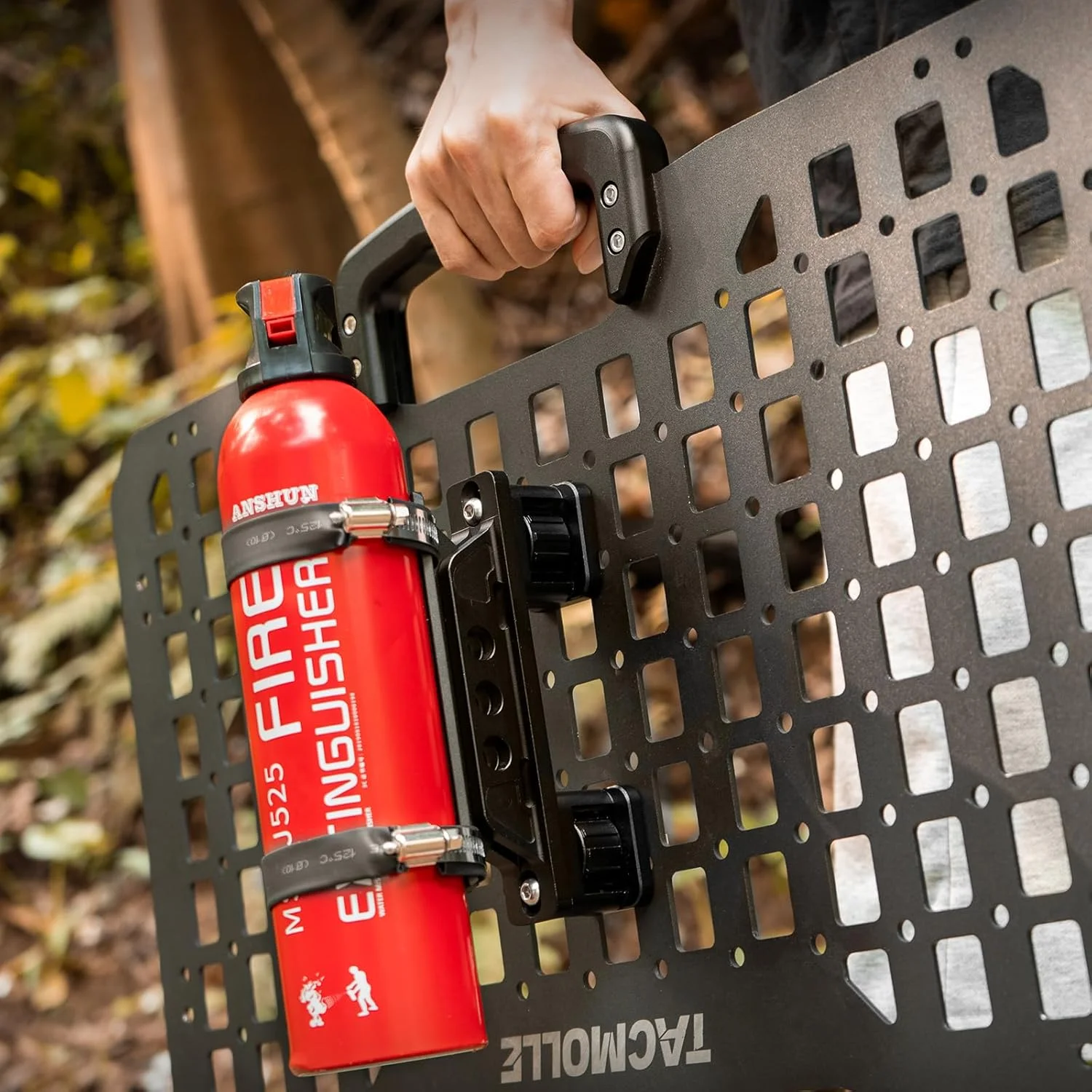 پایه های نصب دو عددی برای پنل MOLLE، آداپتور لوازم جانبی MOLLE برای نصب کپسول آتش نشانی، نگهدارنده مخزن سوخت