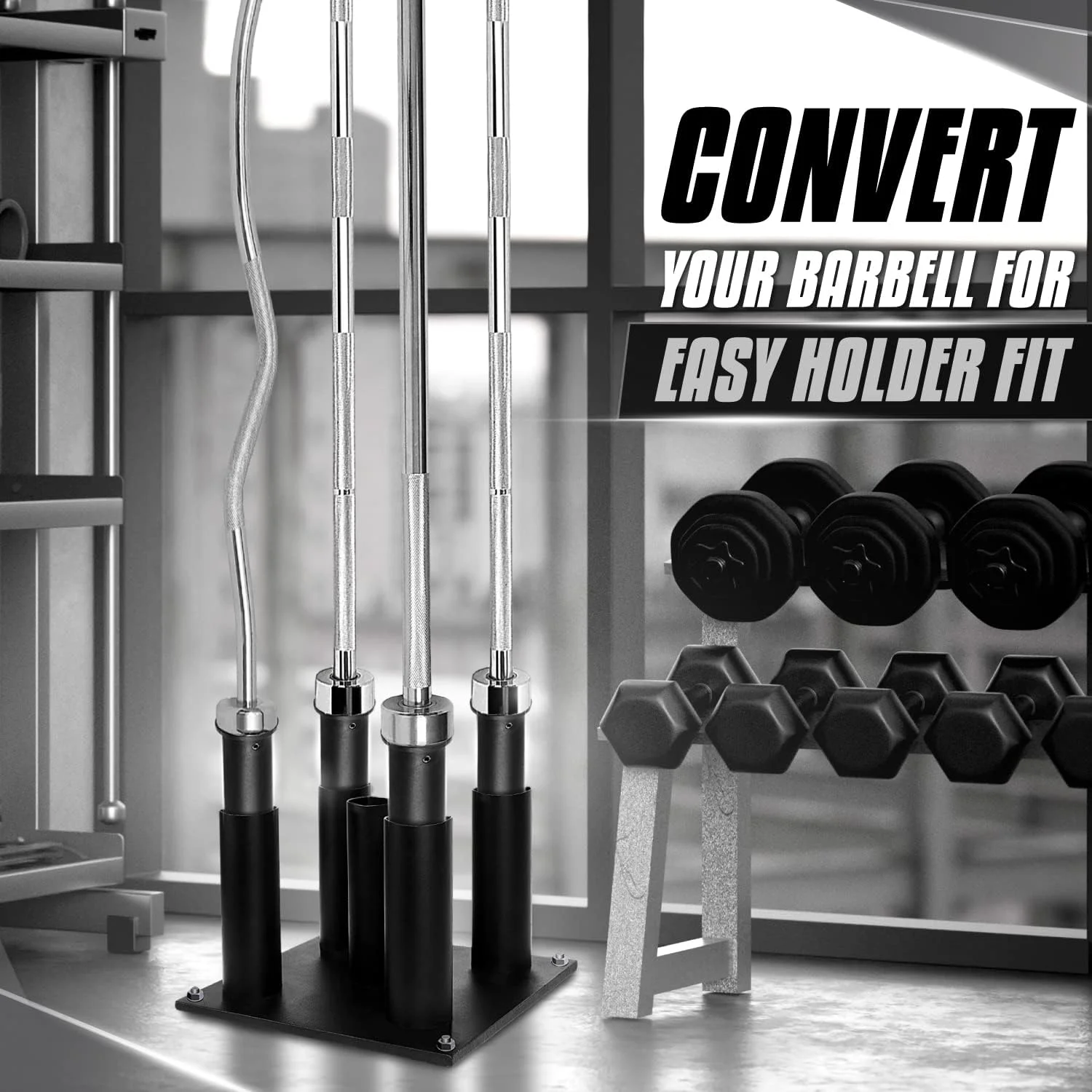 آداپتور المپیک Yes4All با طول 12 اینچ و ظرفیت 600 پوند، تبدیل میله وزنه استاندارد 1 اینچی به میله وزنه المپیک 2 اینچی