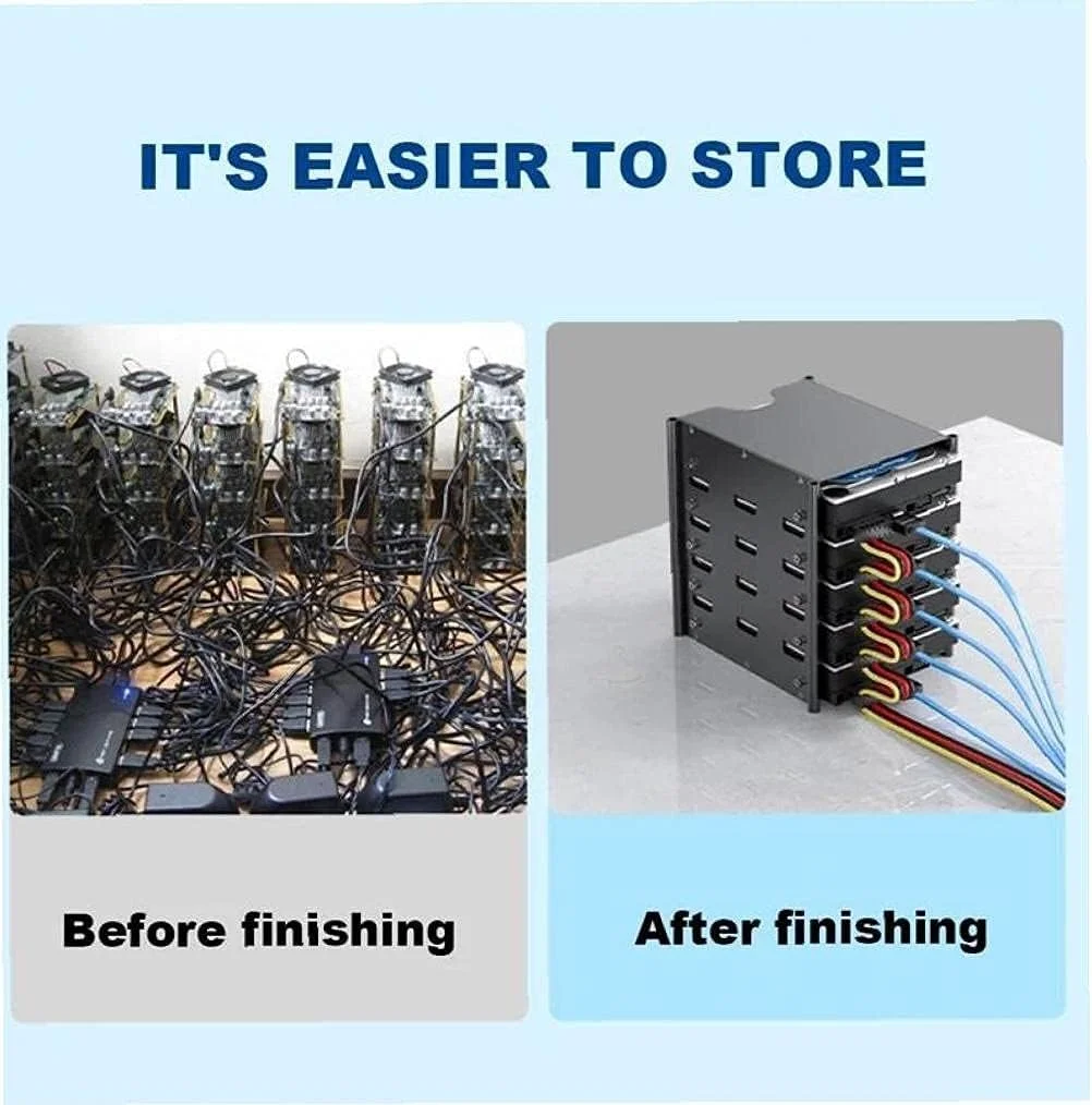 محفظه هارد دیسک ZJCQA با 5 لایه ظرفیت ذخیره سازی، درایو هارد دیسک قابل حمل