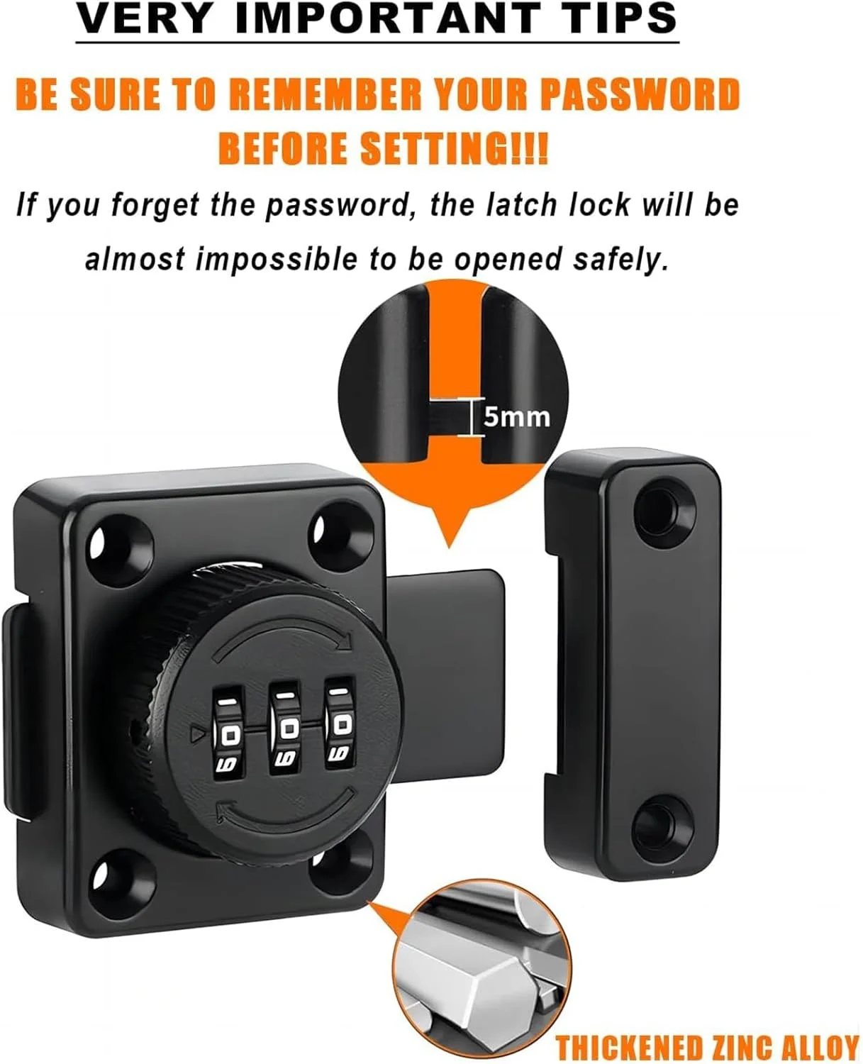 قفل کابینت با رمز عبور، قفل فلزی کمد، نصب روکار برای درب یا کشوی یک طرفه کوچک به همراه پیچ های همرنگ، کاربرد گسترده برای آشپزخانه، کمد، سوله، اداره