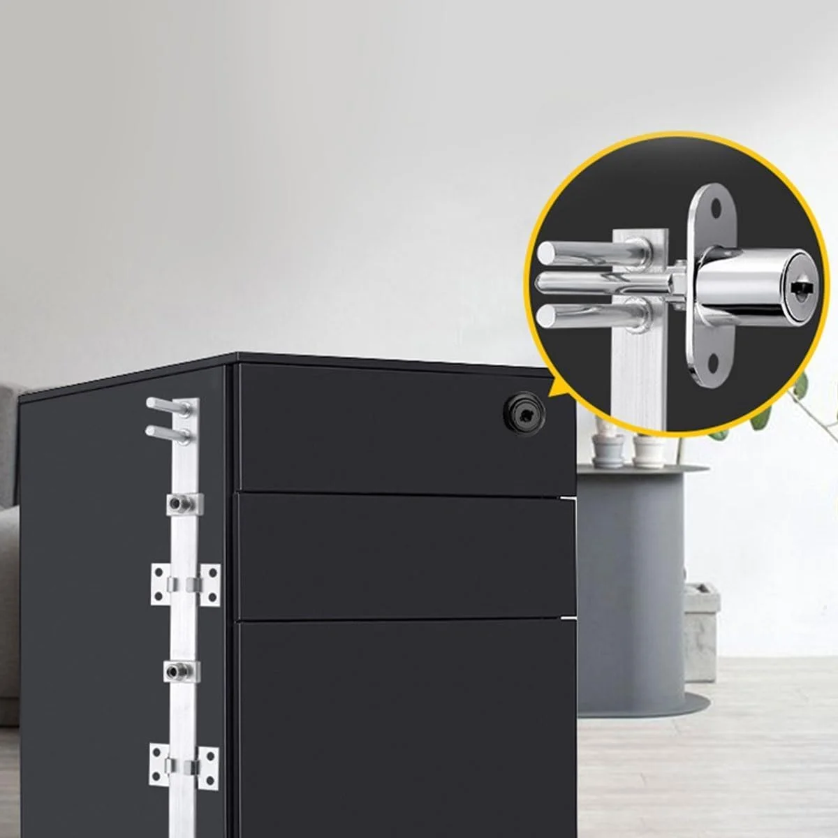 قفل کشو 4 عددی، قفل فشاری کابینت با کلید و پیچ، قفل زبانه ای آلیاژ روی 16 میلی متری برای کابینت های بایگانی، کمد لباس، ویترین مبلمان قفل کشو 4 عددی، قفل فشاری کابینت با کلید و پیچ، قفل زبانه ای آلیاژ روی 16 میلی متری برای کابینت های بایگانی، کمد لباس، ویترین مبلمان