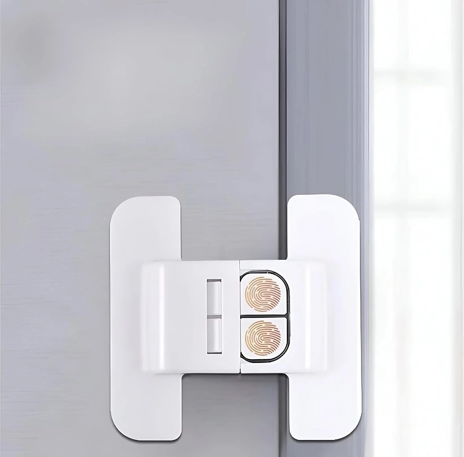 قفل یخچال کودک، 2 عدد قفل کابینت کودک چند منظوره، قفل درب کودک بدون نیاز به سوراخ کاری، قفل کابینت با چسب برای یخچال، فر، کمد، کشو، سفید