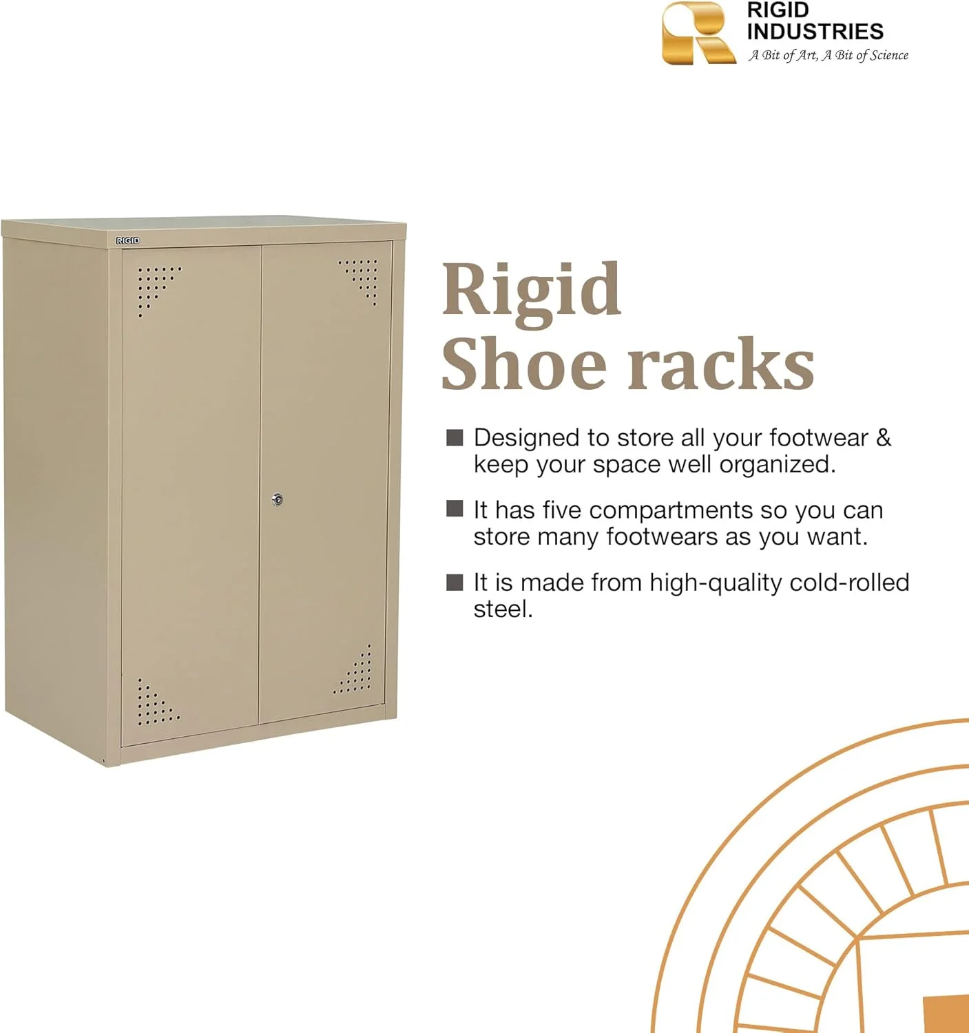 جاکفشی فلزی محکم با درب | کابینت نگهداری 3 طبقه با سوراخ های تهویه | از پیش مونتاژ شده، قفل بادامکی گرد با 2 کلید | واحد نگهداری کفش - خانه، دفتر، اتاق نشیمن (90H * 60W * 40D) بژ جاکفشی فلزی محکم با درب | کابینت نگهداری 3 طبقه با سوراخ های تهویه | از پیش مونتاژ شده، قفل بادامکی گرد با 2 کلید | واحد نگهداری کفش - خانه، دفتر، اتاق نشیمن (90H * 60W * 40D) بژ