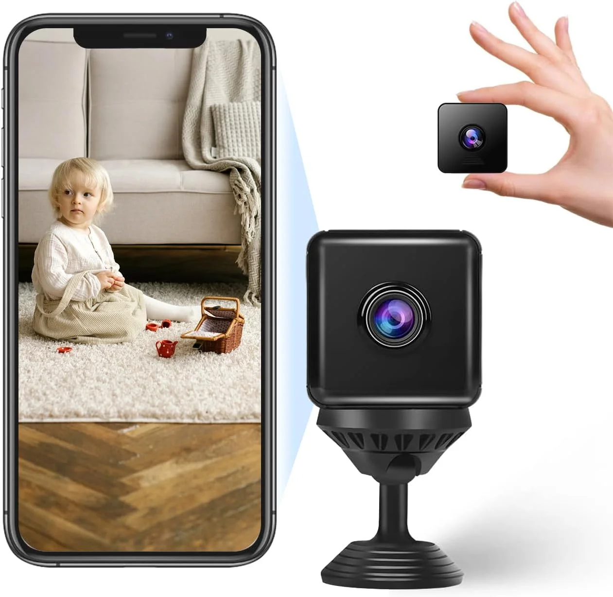 دوربین کوچک 2K داخلی 3Clock برای امنیت خانه، دوربین امنیتی باتری دار داخلی WiFi پرستار بچه دوربین نظارتی حیوانات خانگی کنترل برنامه، دوربین نظارتی حیوانات خانگی کنترل برنامه، صوتی/تصویری بیدرنگ، دید در شب دوربین کوچک 2K داخلی 3Clock برای امنیت خانه، دوربین امنیتی باتری دار داخلی WiFi پرستار بچه دوربین نظارتی حیوانات خانگی کنترل برنامه، دوربین نظارتی حیوانات خانگی کنترل برنامه، صوتی/تصویری بیدرنگ، دید در شب