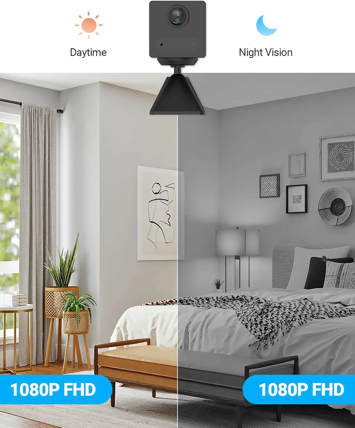 دوربین امنیتی باتری خور وای فای EZVIZ CB2 با صدا، 1080P، دوربین کوچک با تشخیص هوشمند حرکت انسان، مکالمه دو طرفه با پایه مغناطیسی، دید در شب، پشتیبانی از فضای ابری و ذخیره سازی کارت SD (مشکی) دوربین امنیتی باتری خور وای فای EZVIZ CB2 با صدا، 1080P، دوربین کوچک با تشخیص هوشمند حرکت انسان، مکالمه دو طرفه با پایه مغناطیسی، دید در شب، پشتیبانی از فضای ابری و ذخیره سازی کارت SD (مشکی)