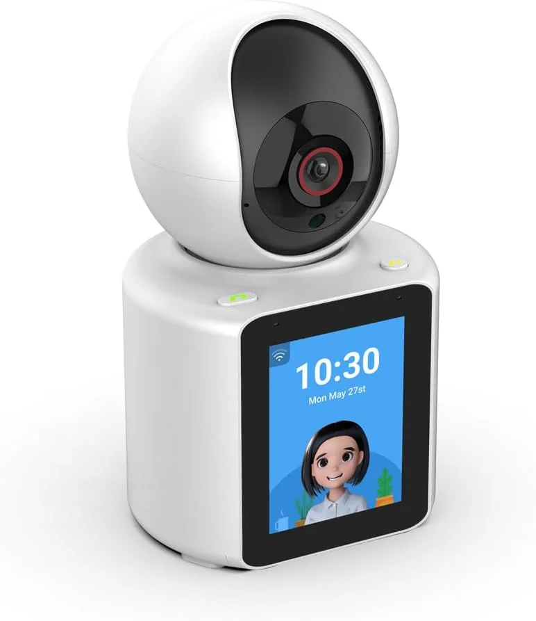 دوربین امنیتی خانگی INQMEGA، دوربین سگ و حیوانات خانگی با کیفیت 1080P HD با صفحه نمایش 2.8 اینچی هوشمند 360 درجه