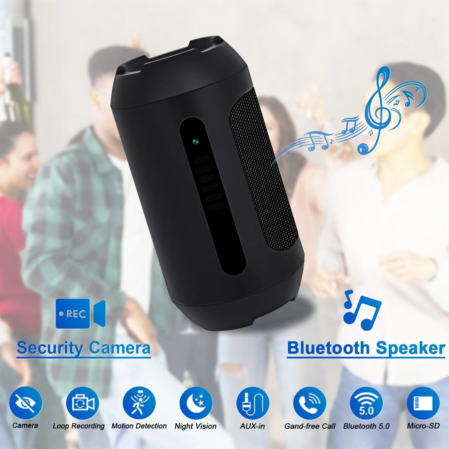 دوربین امنیتی 128 گیگابایتی KEHZKCT، 1080P، بلندگوی بلوتوث، دوربین برای امنیت خانه، تشخیص حرکت، مشکی دوربین امنیتی 128 گیگابایتی KEHZKCT، 1080P، بلندگوی بلوتوث، دوربین برای امنیت خانه، تشخیص حرکت، مشکی