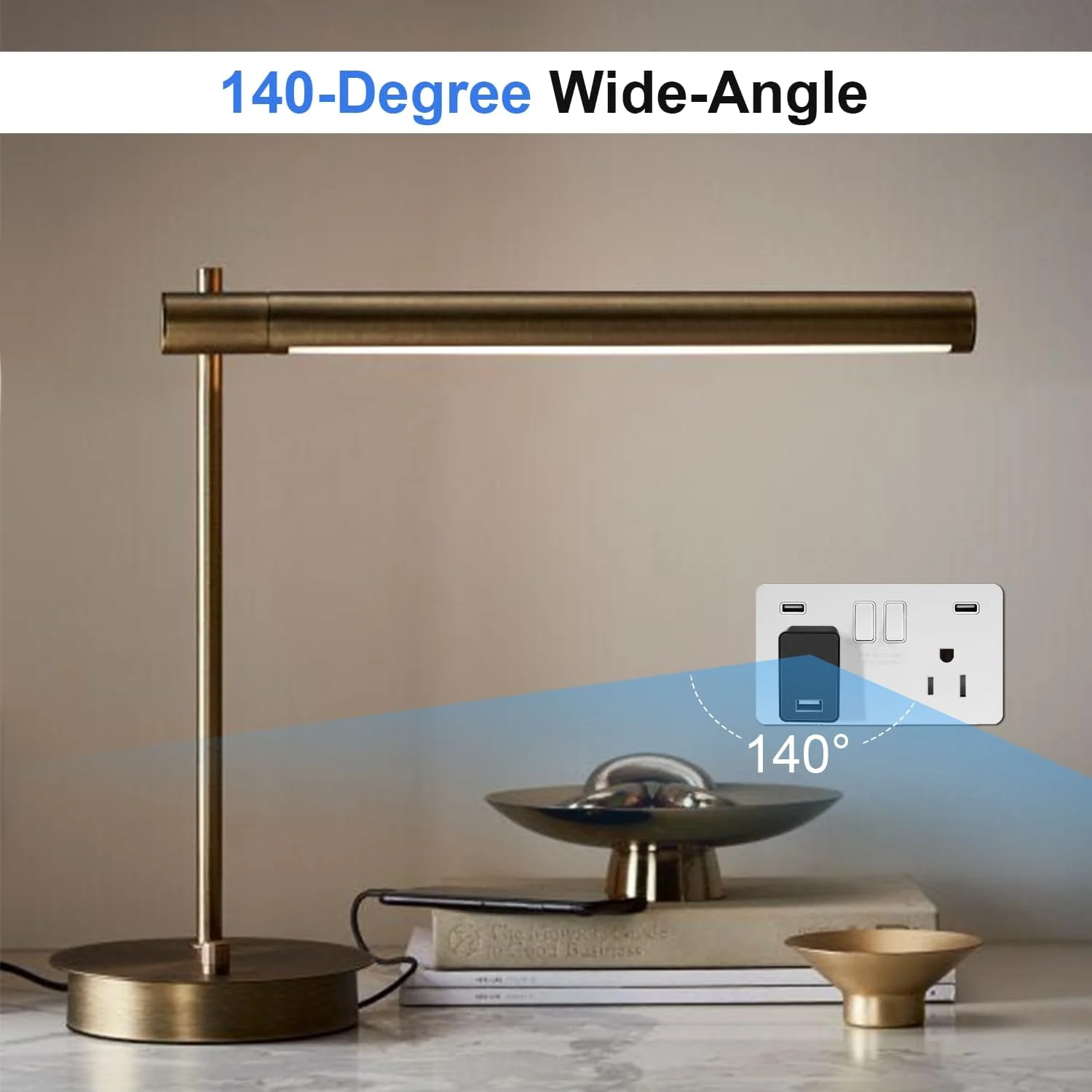 شارژر دوربین کوچک LIBREFLY Mini 1080P - دوربین بی سیم - دوربین شارژر USB وای فای کوچک، زاویه دید عریض 140 درجه - دوربین پرستار بچه کوچک برای امنیت خانه در داخل